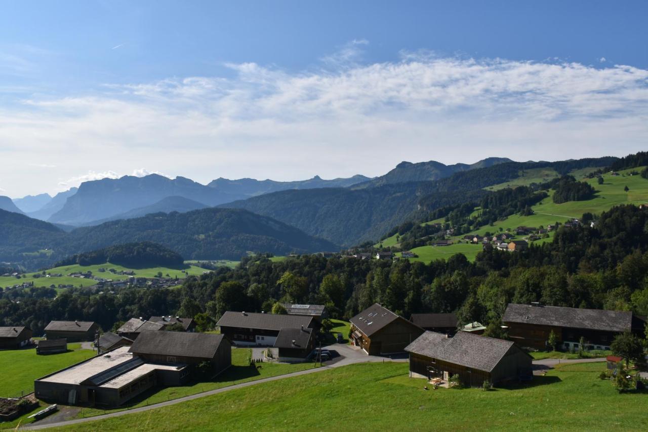 Ferienwohnung Brittenberg Alpaka Schwarzenberg im Bregenzerwald Kültér fotó