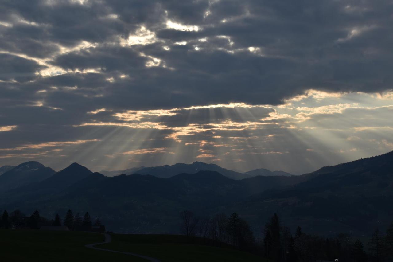 Ferienwohnung Brittenberg Alpaka Schwarzenberg im Bregenzerwald Kültér fotó