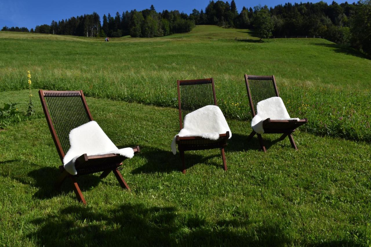 Ferienwohnung Brittenberg Alpaka Schwarzenberg im Bregenzerwald Kültér fotó